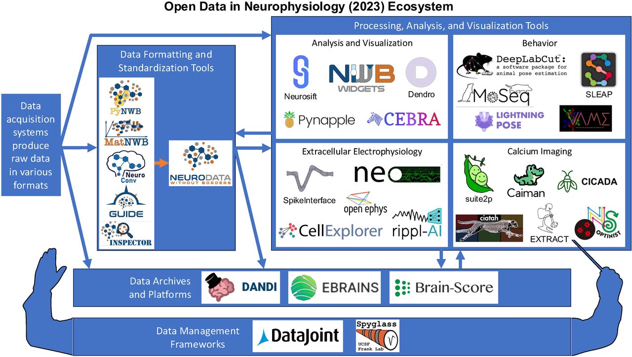 Open Data In Neurophysiology: Advancements, Solutions & Challenges — teaser figure